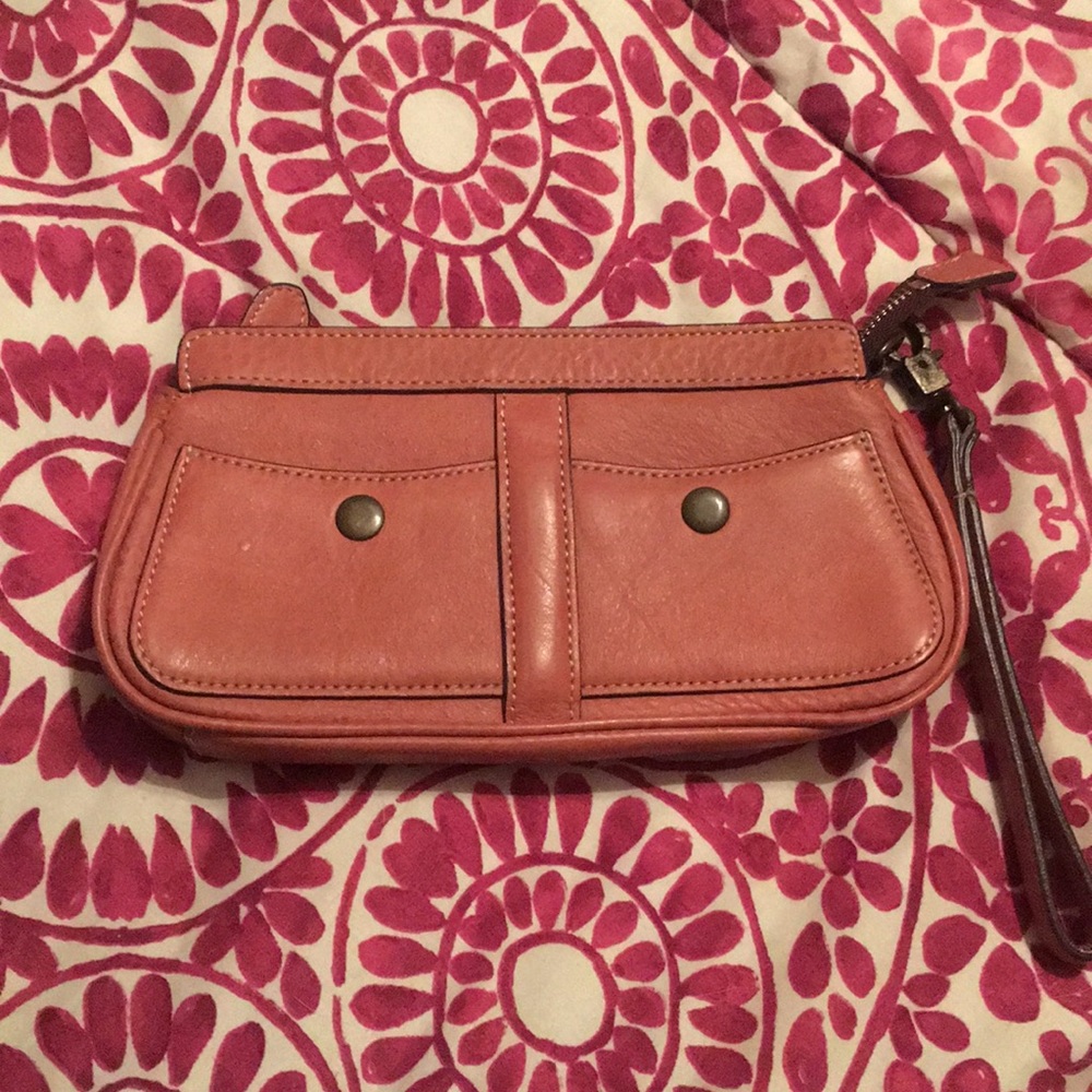 Pink clutch